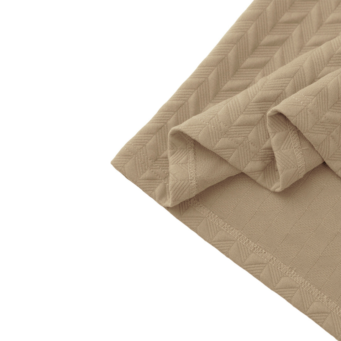 Elegantes Jacquard Sommer-Poloshirt – Old Money Style
