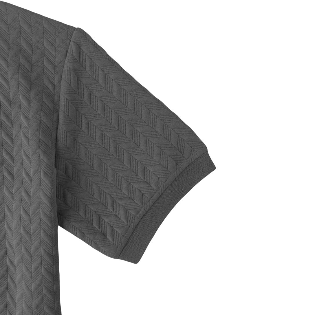 Elegantes Jacquard Sommer-Poloshirt – Old Money Style