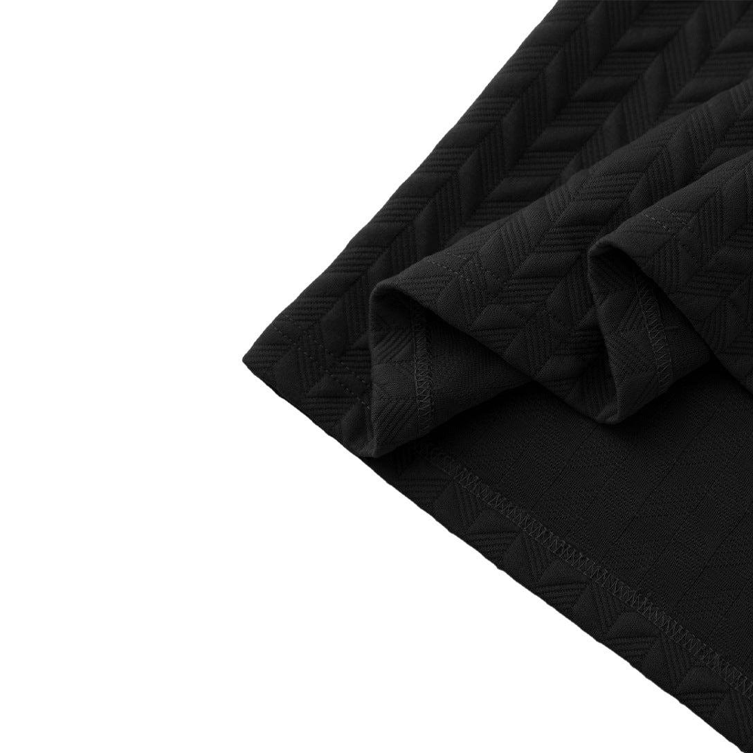 Elegantes Jacquard Sommer-Poloshirt – Old Money Style